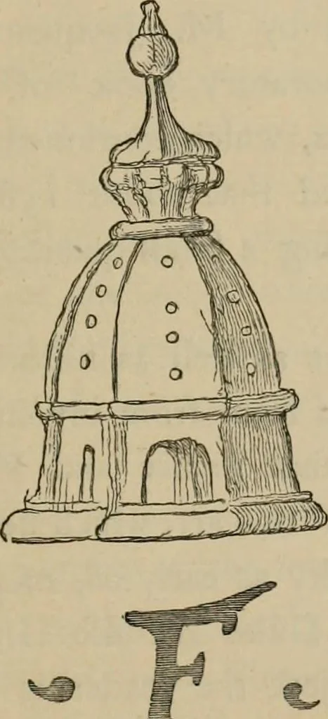 An illustration from A descriptive catalogue of the maiolica, Hispano-Moresco, Persian, Damascus, and Rhodian wares in the South Kensington Museum : with historical notes, marks, & monograms, 1873, leaf 69