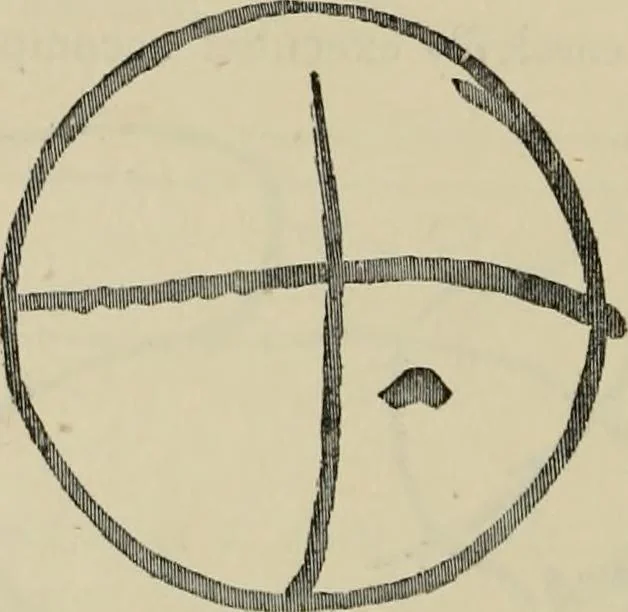 An illustration from A descriptive catalogue of the maiolica, Hispano-Moresco, Persian, Damascus, and Rhodian wares in the South Kensington Museum : with historical notes, marks, & monograms, 1873, leaf 694
