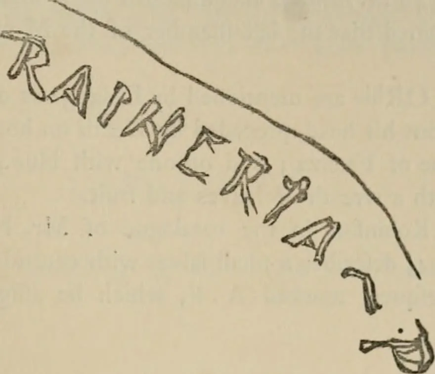 An illustration from A descriptive catalogue of the maiolica, Hispano-Moresco, Persian, Damascus, and Rhodian wares in the South Kensington Museum : with historical notes, marks, & monograms, 1873, leaf 707