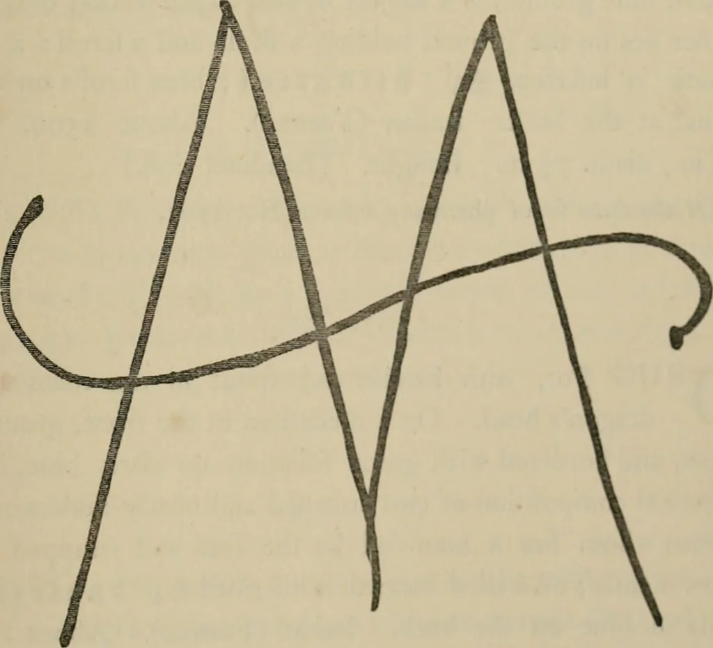 An illustration from A descriptive catalogue of the maiolica, Hispano-Moresco, Persian, Damascus, and Rhodian wares in the South Kensington Museum : with historical notes, marks, & monograms, 1873, leaf 743