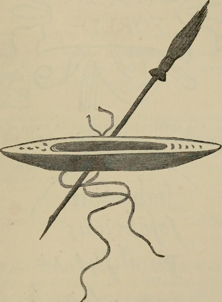 An illustration from A descriptive catalogue of the maiolica, Hispano-Moresco, Persian, Damascus, and Rhodian wares in the South Kensington Museum : with historical notes, marks, & monograms, 1873, leaf 753