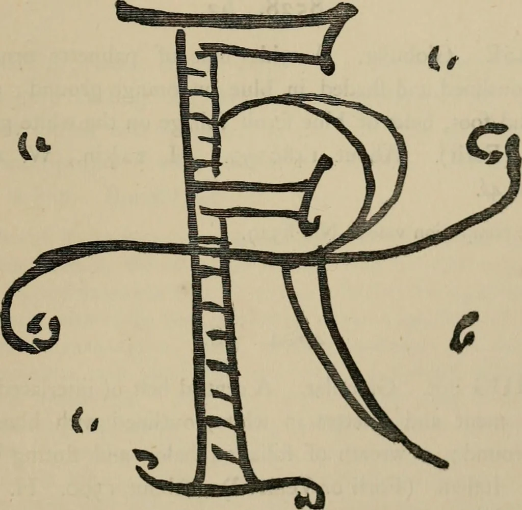 An illustration from A descriptive catalogue of the maiolica, Hispano-Moresco, Persian, Damascus, and Rhodian wares in the South Kensington Museum : with historical notes, marks, & monograms, 1873, leaf 771