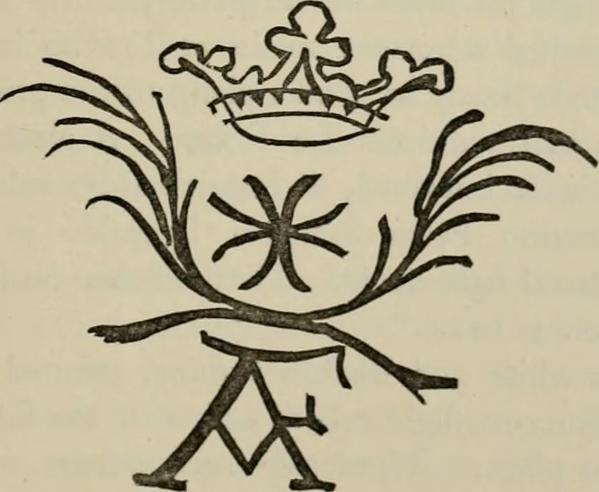 An illustration from A descriptive catalogue of the maiolica, Hispano-Moresco, Persian, Damascus, and Rhodian wares in the South Kensington Museum : with historical notes, marks, & monograms, 1873, leaf 817