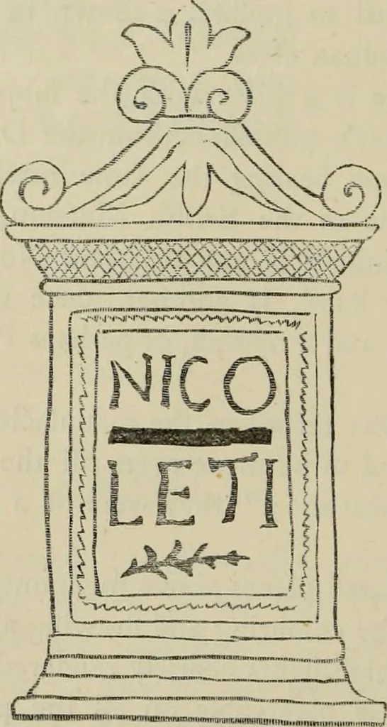 An illustration from A descriptive catalogue of the maiolica, Hispano-Moresco, Persian, Damascus, and Rhodian wares in the South Kensington Museum : with historical notes, marks, & monograms, 1873, leaf 824