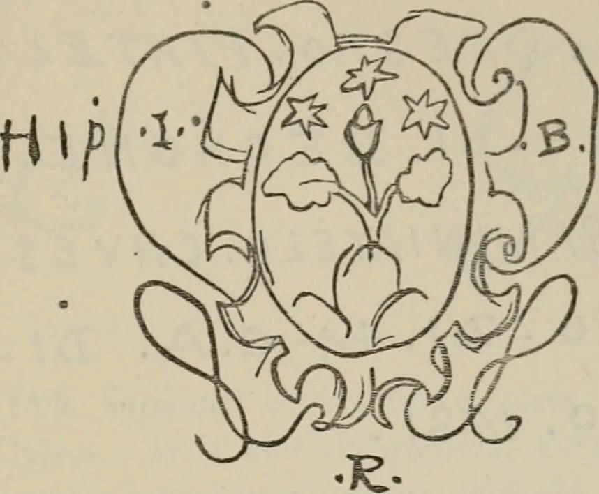 An illustration from A descriptive catalogue of the maiolica, Hispano-Moresco, Persian, Damascus, and Rhodian wares in the South Kensington Museum : with historical notes, marks, & monograms, 1873, leaf 869