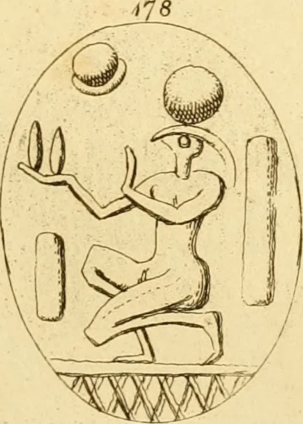 An illustration from A descriptive catalogue of a general collection of ancient and modern engraved gems, cameos as well as intaglios : taken from the most celebrated cabinets in Europe ; and cast in coloured pastes, white enamel, and sulphur, 1791, leaf 390