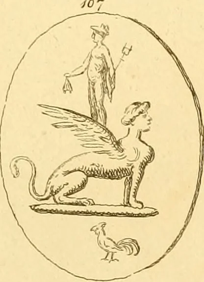 An illustration from A descriptive catalogue of a general collection of ancient and modern engraved gems, cameos as well as intaglios : taken from the most celebrated cabinets in Europe ; and cast in coloured pastes, white enamel, and sulphur, 1791, leaf 392