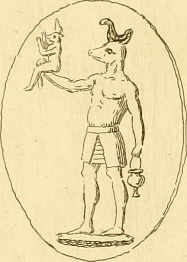 An illustration from A descriptive catalogue of a general collection of ancient and modern engraved gems, cameos as well as intaglios : taken from the most celebrated cabinets in Europe ; and cast in coloured pastes, white enamel, and sulphur, 1791, leaf 396