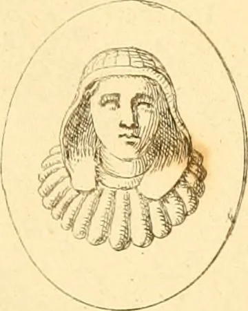 An illustration from A descriptive catalogue of a general collection of ancient and modern engraved gems, cameos as well as intaglios : taken from the most celebrated cabinets in Europe ; and cast in coloured pastes, white enamel, and sulphur, 1791, leaf 398