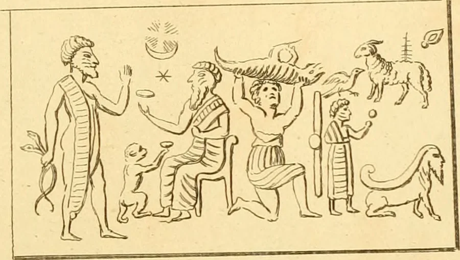 An illustration from A descriptive catalogue of a general collection of ancient and modern engraved gems, cameos as well as intaglios : taken from the most celebrated cabinets in Europe ; and cast in coloured pastes, white enamel, and sulphur, 1791, leaf 404