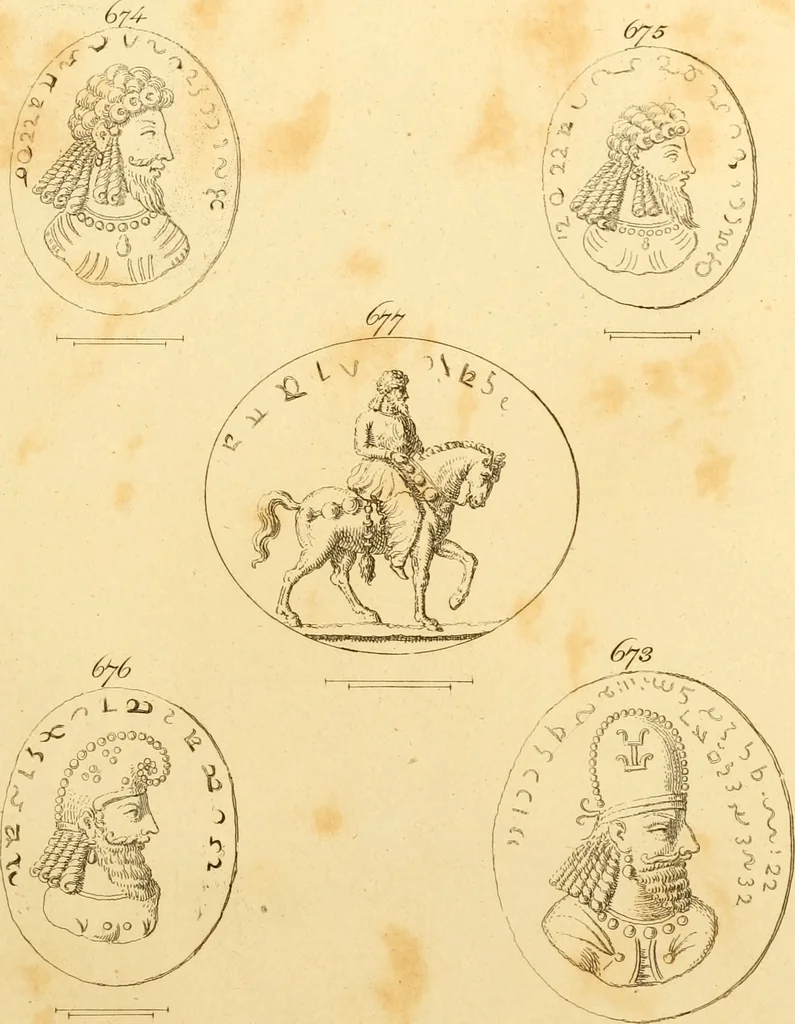 An illustration from A descriptive catalogue of a general collection of ancient and modern engraved gems, cameos as well as intaglios : taken from the most celebrated cabinets in Europe ; and cast in coloured pastes, white enamel, and sulphur, 1791, leaf 408