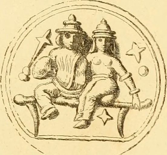 An illustration from A descriptive catalogue of a general collection of ancient and modern engraved gems, cameos as well as intaglios : taken from the most celebrated cabinets in Europe ; and cast in coloured pastes, white enamel, and sulphur, 1791, leaf 410