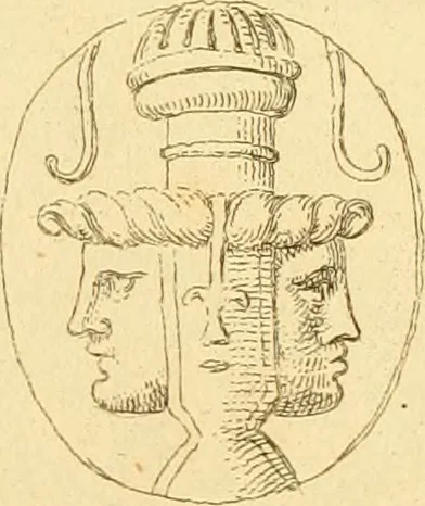 An illustration from A descriptive catalogue of a general collection of ancient and modern engraved gems, cameos as well as intaglios : taken from the most celebrated cabinets in Europe ; and cast in coloured pastes, white enamel, and sulphur, 1791, leaf 414