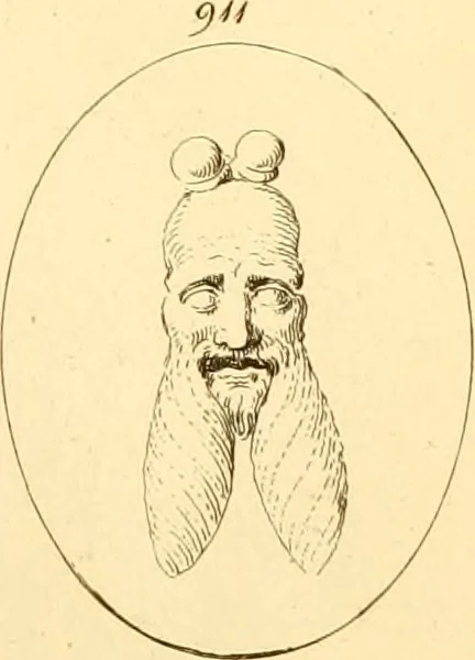 An illustration from A descriptive catalogue of a general collection of ancient and modern engraved gems, cameos as well as intaglios : taken from the most celebrated cabinets in Europe ; and cast in coloured pastes, white enamel, and sulphur, 1791, leaf 422