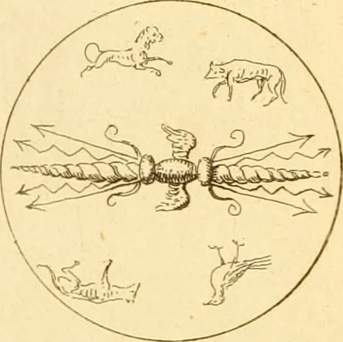 An illustration from A descriptive catalogue of a general collection of ancient and modern engraved gems, cameos as well as intaglios : taken from the most celebrated cabinets in Europe ; and cast in coloured pastes, white enamel, and sulphur, 1791, leaf 424