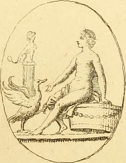 An illustration from A descriptive catalogue of a general collection of ancient and modern engraved gems, cameos as well as intaglios : taken from the most celebrated cabinets in Europe ; and cast in coloured pastes, white enamel, and sulphur, 1791, leaf 426