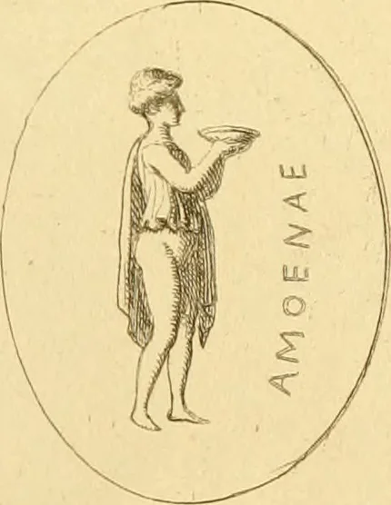 An illustration from A descriptive catalogue of a general collection of ancient and modern engraved gems, cameos as well as intaglios : taken from the most celebrated cabinets in Europe ; and cast in coloured pastes, white enamel, and sulphur, 1791, leaf 428