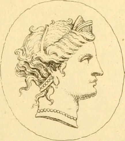 An illustration from A descriptive catalogue of a general collection of ancient and modern engraved gems, cameos as well as intaglios : taken from the most celebrated cabinets in Europe ; and cast in coloured pastes, white enamel, and sulphur, 1791, leaf 438