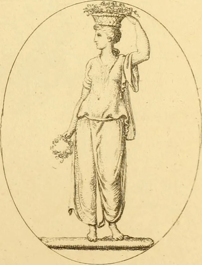 An illustration from A descriptive catalogue of a general collection of ancient and modern engraved gems, cameos as well as intaglios : taken from the most celebrated cabinets in Europe ; and cast in coloured pastes, white enamel, and sulphur, 1791, leaf 438