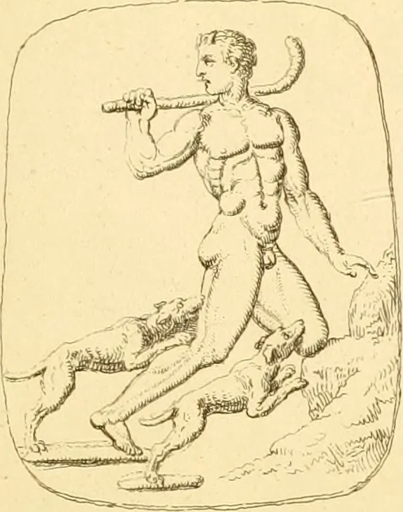 An illustration from A descriptive catalogue of a general collection of ancient and modern engraved gems, cameos as well as intaglios : taken from the most celebrated cabinets in Europe ; and cast in coloured pastes, white enamel, and sulphur, 1791, leaf 442