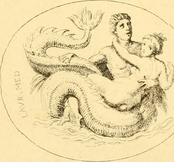 An illustration from A descriptive catalogue of a general collection of ancient and modern engraved gems, cameos as well as intaglios : taken from the most celebrated cabinets in Europe ; and cast in coloured pastes, white enamel, and sulphur, 1791, leaf 446