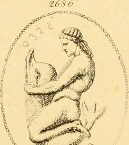 An illustration from A descriptive catalogue of a general collection of ancient and modern engraved gems, cameos as well as intaglios : taken from the most celebrated cabinets in Europe ; and cast in coloured pastes, white enamel, and sulphur, 1791, leaf 446