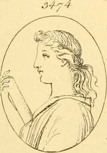 An illustration from A descriptive catalogue of a general collection of ancient and modern engraved gems, cameos as well as intaglios : taken from the most celebrated cabinets in Europe ; and cast in coloured pastes, white enamel, and sulphur, 1791, leaf 450