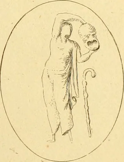 An illustration from A descriptive catalogue of a general collection of ancient and modern engraved gems, cameos as well as intaglios : taken from the most celebrated cabinets in Europe ; and cast in coloured pastes, white enamel, and sulphur, 1791, leaf 450