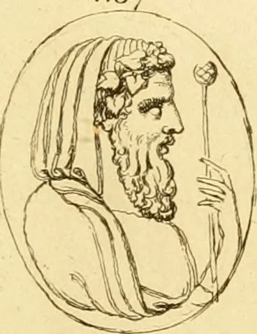 An illustration from A descriptive catalogue of a general collection of ancient and modern engraved gems, cameos as well as intaglios : taken from the most celebrated cabinets in Europe ; and cast in coloured pastes, white enamel, and sulphur, 1791, leaf 456