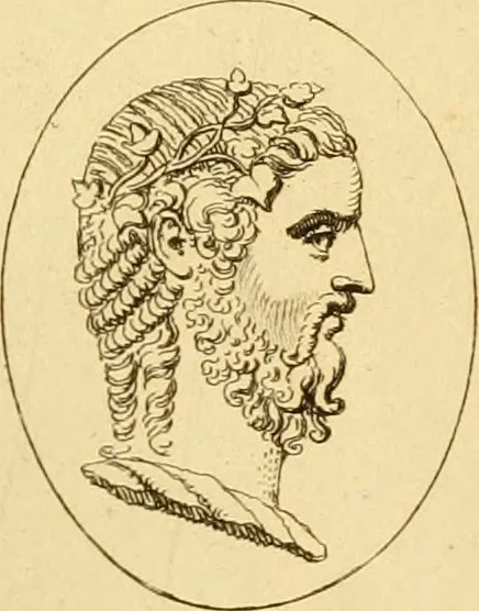 An illustration from A descriptive catalogue of a general collection of ancient and modern engraved gems, cameos as well as intaglios : taken from the most celebrated cabinets in Europe ; and cast in coloured pastes, white enamel, and sulphur, 1791, leaf 456