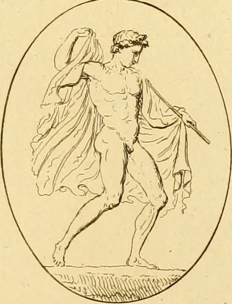 An illustration from A descriptive catalogue of a general collection of ancient and modern engraved gems, cameos as well as intaglios : taken from the most celebrated cabinets in Europe ; and cast in coloured pastes, white enamel, and sulphur, 1791, leaf 458