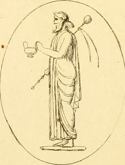 An illustration from A descriptive catalogue of a general collection of ancient and modern engraved gems, cameos as well as intaglios : taken from the most celebrated cabinets in Europe ; and cast in coloured pastes, white enamel, and sulphur, 1791, leaf 458