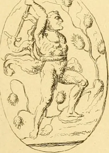 An illustration from A descriptive catalogue of a general collection of ancient and modern engraved gems, cameos as well as intaglios : taken from the most celebrated cabinets in Europe ; and cast in coloured pastes, white enamel, and sulphur, 1791, leaf 464
