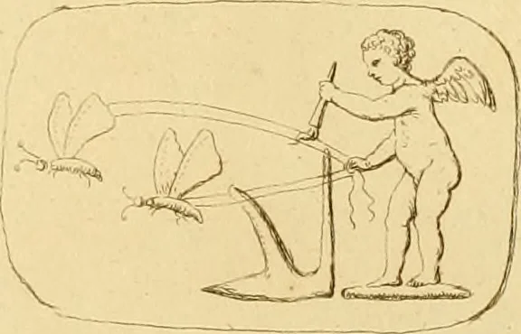 An illustration from A descriptive catalogue of a general collection of ancient and modern engraved gems, cameos as well as intaglios : taken from the most celebrated cabinets in Europe ; and cast in coloured pastes, white enamel, and sulphur, 1791, leaf 470