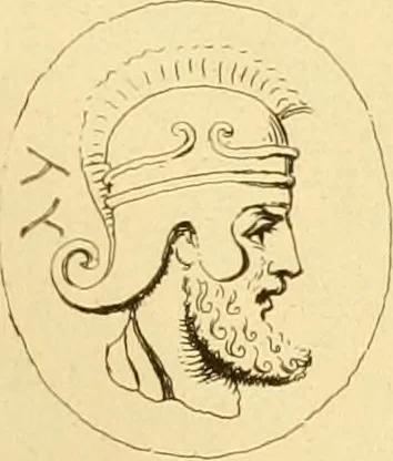An illustration from A descriptive catalogue of a general collection of ancient and modern engraved gems, cameos as well as intaglios : taken from the most celebrated cabinets in Europe ; and cast in coloured pastes, white enamel, and sulphur, 1791, leaf 472