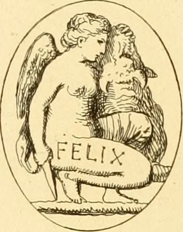 An illustration from A descriptive catalogue of a general collection of ancient and modern engraved gems, cameos as well as intaglios : taken from the most celebrated cabinets in Europe ; and cast in coloured pastes, white enamel, and sulphur, 1791, leaf 474