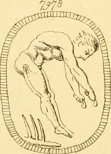 An illustration from A descriptive catalogue of a general collection of ancient and modern engraved gems, cameos as well as intaglios : taken from the most celebrated cabinets in Europe ; and cast in coloured pastes, white enamel, and sulphur, 1791, leaf 476