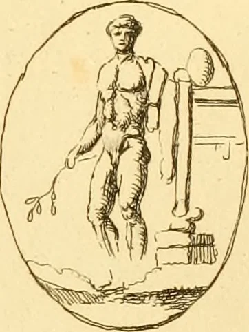 An illustration from A descriptive catalogue of a general collection of ancient and modern engraved gems, cameos as well as intaglios : taken from the most celebrated cabinets in Europe ; and cast in coloured pastes, white enamel, and sulphur, 1791, leaf 476