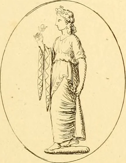 An illustration from A descriptive catalogue of a general collection of ancient and modern engraved gems, cameos as well as intaglios : taken from the most celebrated cabinets in Europe ; and cast in coloured pastes, white enamel, and sulphur, 1791, leaf 480