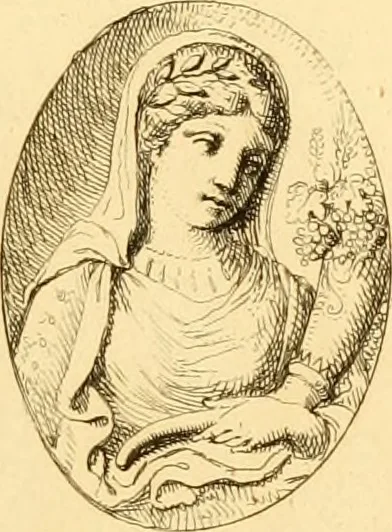 An illustration from A descriptive catalogue of a general collection of ancient and modern engraved gems, cameos as well as intaglios : taken from the most celebrated cabinets in Europe ; and cast in coloured pastes, white enamel, and sulphur, 1791, leaf 480