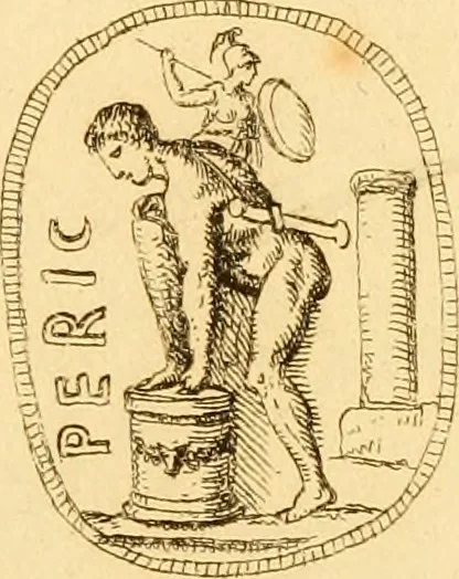 An illustration from A descriptive catalogue of a general collection of ancient and modern engraved gems, cameos as well as intaglios : taken from the most celebrated cabinets in Europe ; and cast in coloured pastes, white enamel, and sulphur, 1791, leaf 488