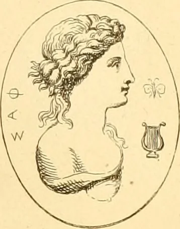 An illustration from A descriptive catalogue of a general collection of ancient and modern engraved gems, cameos as well as intaglios : taken from the most celebrated cabinets in Europe ; and cast in coloured pastes, white enamel, and sulphur, 1791, leaf 492