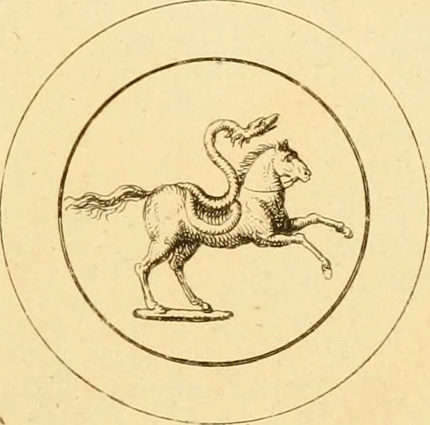 An illustration from A descriptive catalogue of a general collection of ancient and modern engraved gems, cameos as well as intaglios : taken from the most celebrated cabinets in Europe ; and cast in coloured pastes, white enamel, and sulphur, 1791, leaf 496