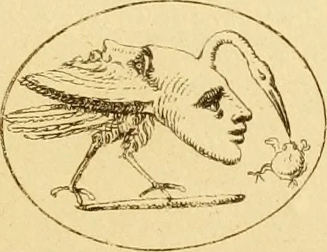 An illustration from A descriptive catalogue of a general collection of ancient and modern engraved gems, cameos as well as intaglios : taken from the most celebrated cabinets in Europe ; and cast in coloured pastes, white enamel, and sulphur, 1791, leaf 496