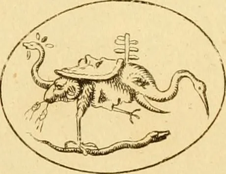An illustration from A descriptive catalogue of a general collection of ancient and modern engraved gems, cameos as well as intaglios : taken from the most celebrated cabinets in Europe ; and cast in coloured pastes, white enamel, and sulphur, 1791, leaf 496