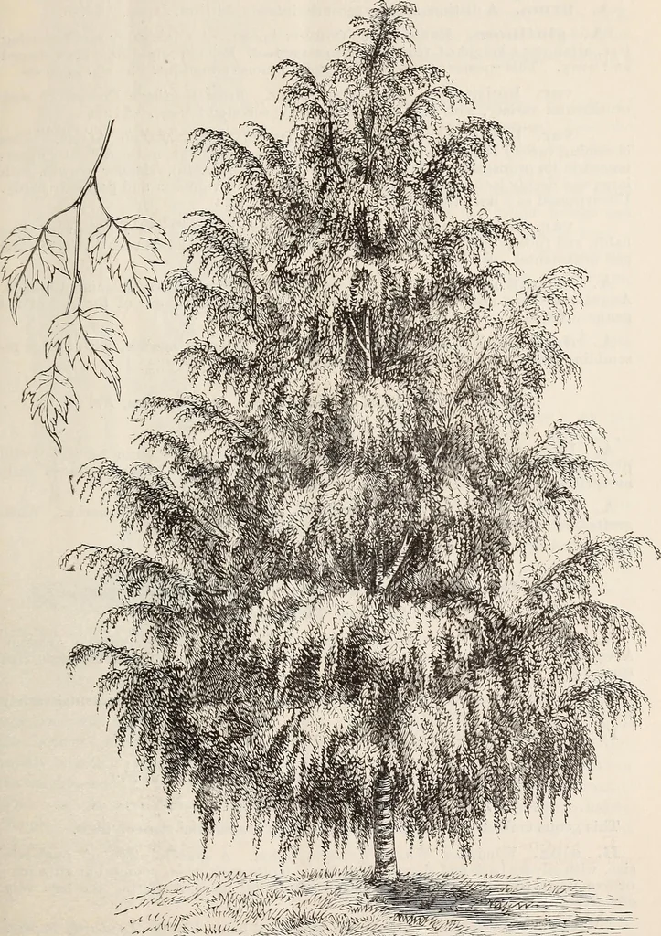 An illustration from Descriptive catalogue of ornamental trees, shrubs, roses, flowering plants, &c, 1875, leaf 13
