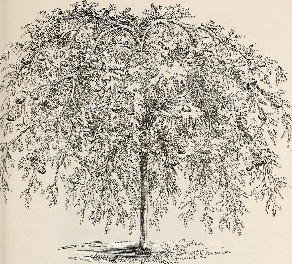 An illustration from Descriptive catalogue of ornamental trees, shrubs, roses, flowering plants, &c, 1875, leaf 31