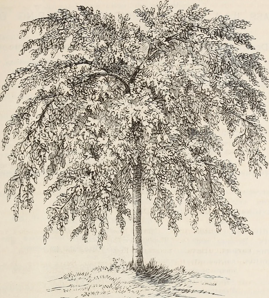 An illustration from Descriptive catalogue of ornamental trees, shrubs, roses, flowering plants, &c, 1875, leaf 41