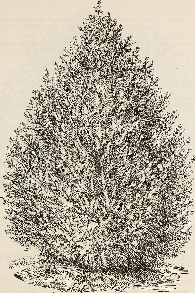 An illustration from Descriptive catalogue of ornamental trees, shrubs, roses, flowering plants, &c, 1875, leaf 57
