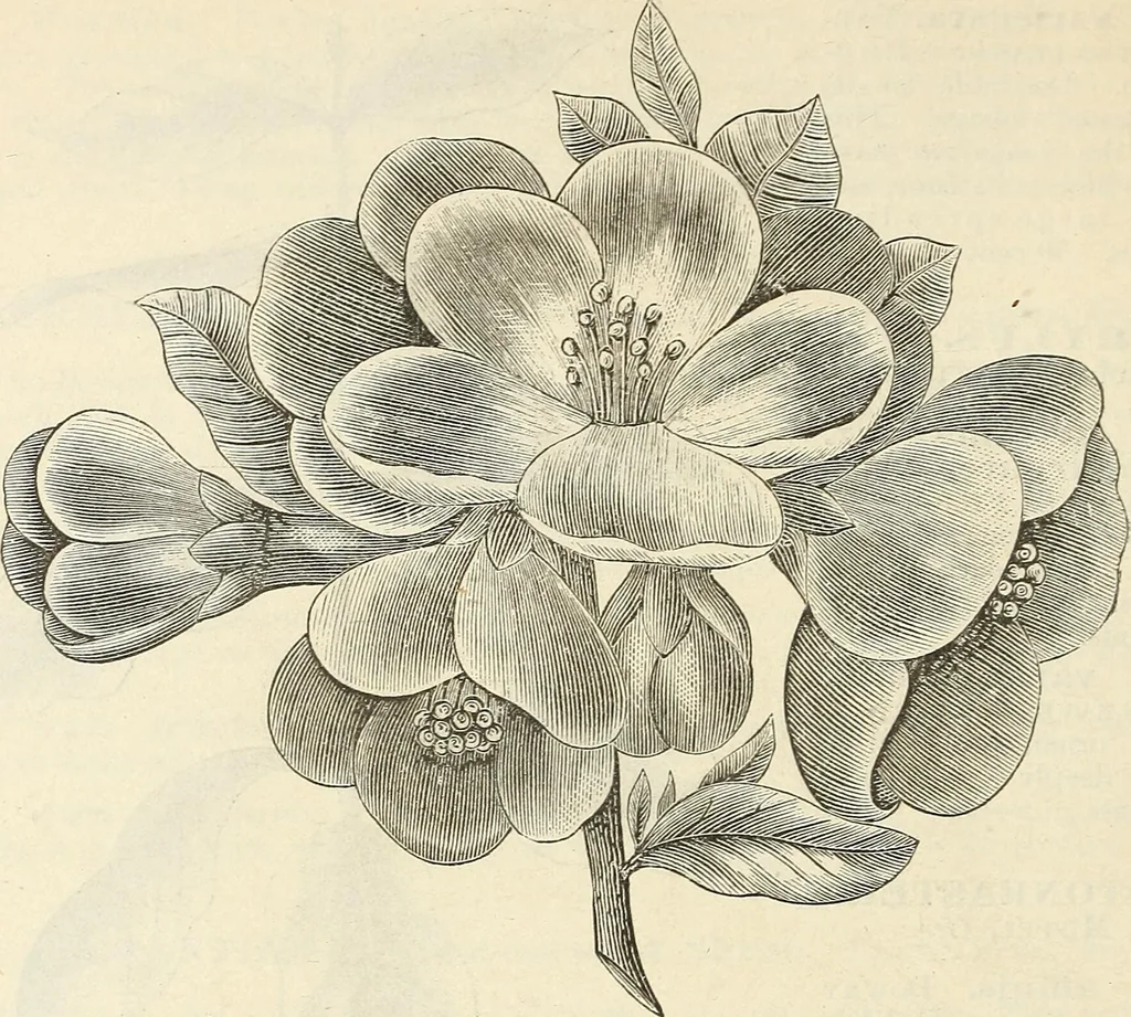 An illustration from Descriptive catalogue of hardy ornamental trees, shrubs, herbaceous perennial plants, etc. : twenty-fourth edition, 1880, leaf 65